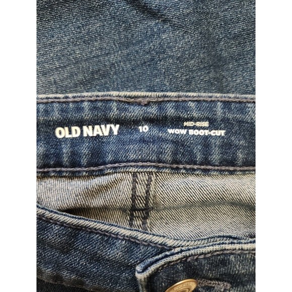 Old Navy WOW Bootcut Jeans Womens 10 Blue Medium Wash Stretch NEW - Picture 5 of 7